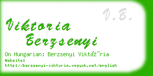 viktoria berzsenyi business card